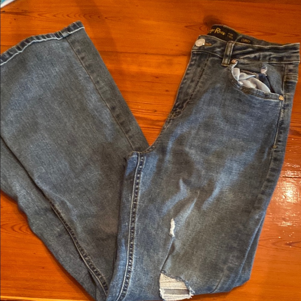 Indigo Rein Ripped Denim Jeans - Picture 1 of 5